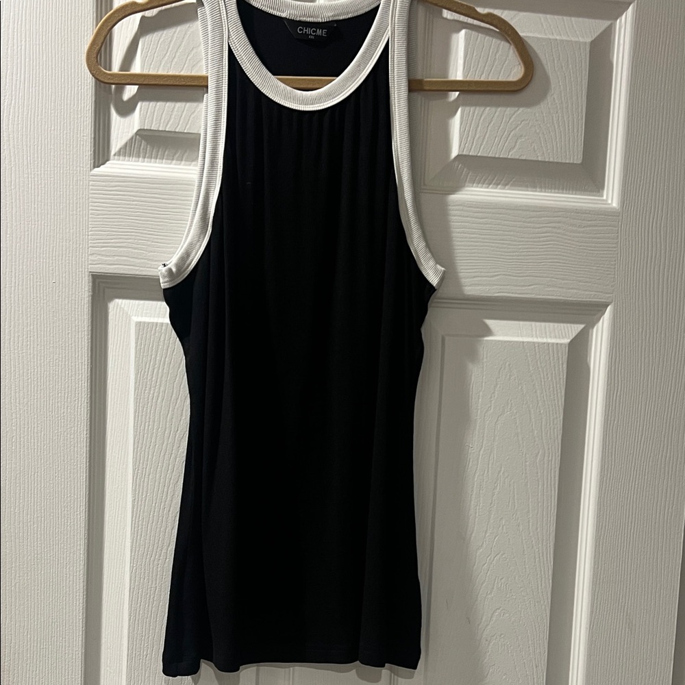 Chic Black and White Women's Tank Top